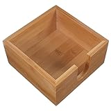 CLISPEED Papierserviettenspender Aus Bambus Serviettenhalter Für Tisch Und Küche Offenes Design Für Einfachen Zugriff Haltbar Und Langlebig Passt Einrichtung
