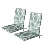 fauteuil imprimé vert Design intemporel : s’harmonise facilement avec tous les styles de mobilier de jardin ou de terrasse.