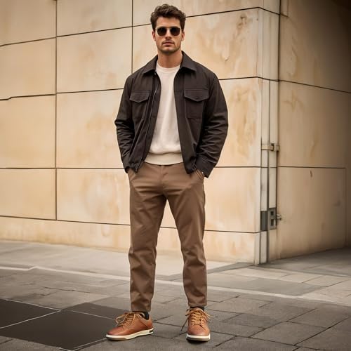 Jousen Men's Fashion Sneakers Classic Retro Casual Shoes for Men Breathable Business Dress Sneaker - Image 6