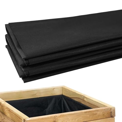 Planter Liner - Geotextile Membrane, 1 Trough Underlay for Gravel Stabilization, Drainage Sheet with Filtration Pore, Cultivation Matting, Permeable Earth Filter for Paving, Greenhouse and Decking