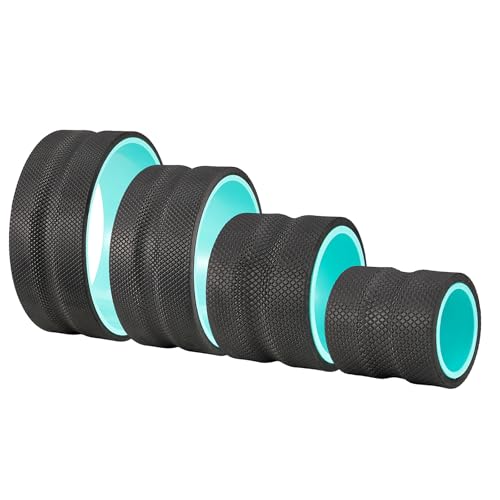 Back Roller – 4-Pack Deep Tissue Foam Rollers for Back Pain Relief, Back Cracking, Yoga Stretching & Trigger Point Therapy – Padded for Comfort, Ideal for Posture & Flexibility Enhancement