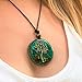 Orgone Necklace, Tree of Life, Protection- Healing Crystals, Stone Physical, Mental and Spiritual -Quartz, Malachite, Tiger's Eye - Orgonite SBB Coil – Yoga- Reiki- Handmade- Arte Orgones
