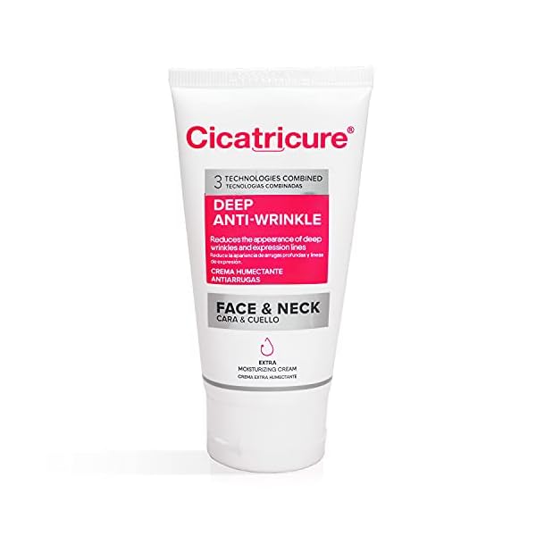 Cicatricure Anti Wrinkle Face & Neck Cream, 3-in-1 Facial Moisturizer with Retinol, Vitamin E & Q Acetyl 10, Hydrating Anti Aging Skin Care, 2.1 Ounces