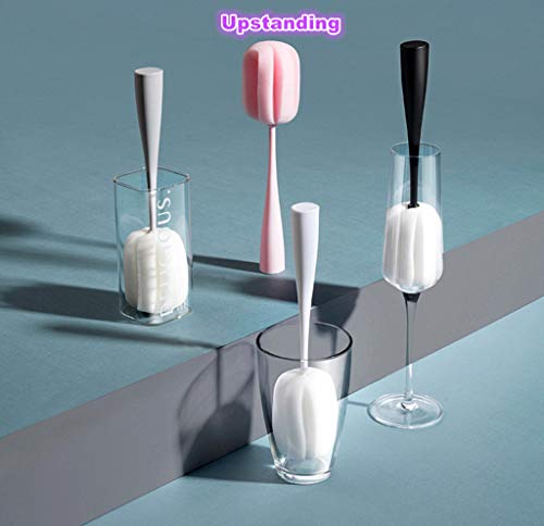 Kinteshun Long Handle Cup Bottle Cleaning Brush Sponge Pot Cleaner Scourer Washer(2Pcs) #TOP7