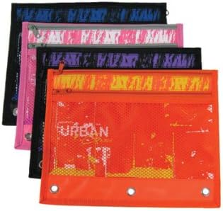 Pencil Pouch, Double Zipper, Urban Design, 10." X 8." Design & Colors May Vary - PP-008