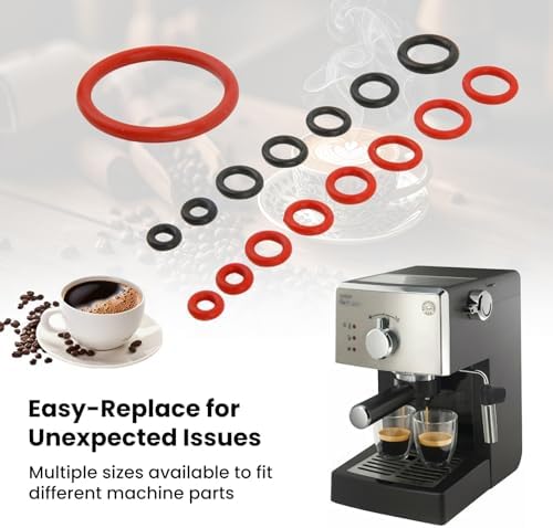 GEEKHOM Coffee Machine O-Ring & Grease Maintenance Kit Replacement Sealing Rings with 15 Silicone Gaskets + 10g Silicone Grease + 5 Cleaning Brushes for Philips 3200/Saeco/Gaggia Espresso Machines — view 6