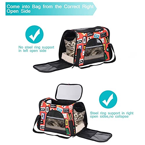 Sac de transport animaux approuvé avion durable finitions rétro