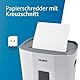 Dahle PaperSAFE PS 120 Aktenvernichter (8 Blatt, Sicherheitsstufe P4, Partikelschnitt, öl- und wartungsfrei, 12 Liter) grau