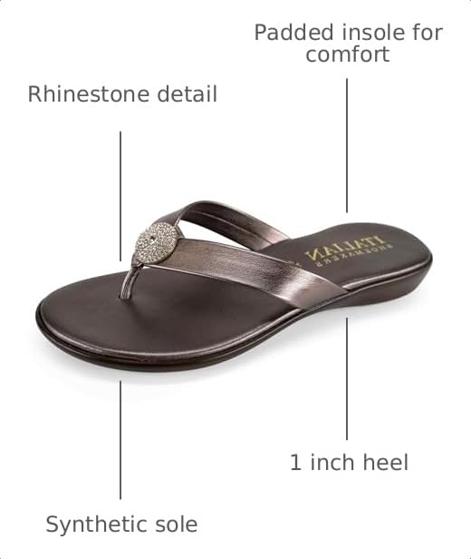 Image of ITALIAN Shoemakers Women's Gea Thong Flip Flop Sandal