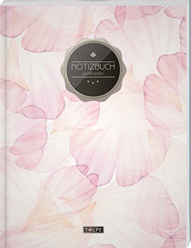 TULPE Punktraster Notizbuch A4 „C051 Blüten“ (140+ Seiten, Vintage Softcover, Punktkariertes Pa TULPE Punktraster Notizbuch A4 „C051 Blüten“ (140+ Seiten, Vintage Softcover, Punktkariertes Pa