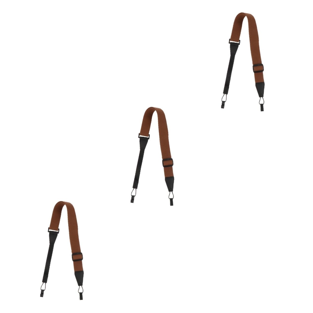 3stücke Non-punch Ukulele Strap Verstellbarer Langlebiger Gurt Aus Atmungsaktivem Stoff Für Ukulele Soprano Tenor Und Bariton Kaffee- Sicher Und Praktisch