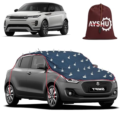 Image of AYSHU Water-Resistant Spike Car Cover for Land Rover Range Rover Evoque - Protects from Dogs, Monkeys, Dust, Sunlight & UV - Full Roof Universal Fit