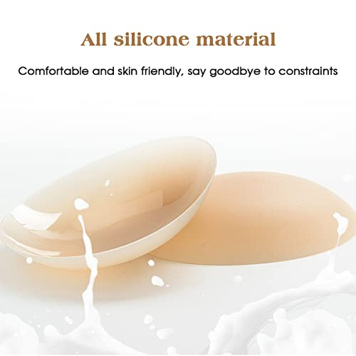 Oxysaiko Nipple Covers, Reusable Silicone Nipple Pasties Ultra Adhesive Nipple Cover Waterproof Breast Covers(2 Pairs) #TOP3
