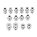 equlup RC Shock Absorber Ball Head, 14PCS RC Shock Absorber Iron RC Car ShockDamper BallHead Spare Parts for ZD 1/8 RC Cars