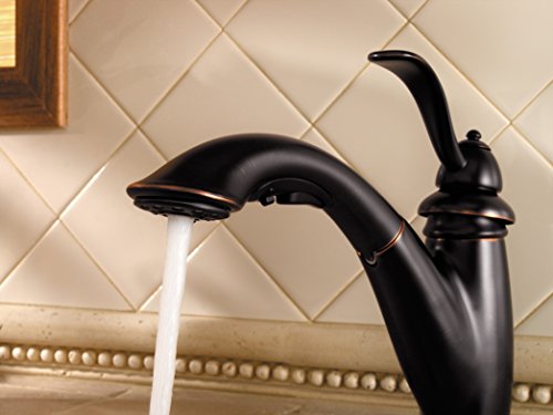 Pfister Lg5327Yy Marielle 1-Handle Pull-Out Kitchen Faucet In Tuscan Bronze, Water-Efficient Model #TOP4