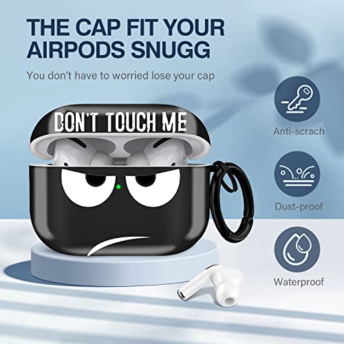 Image of for Airpods Pro 2nd Generation Case 2022, Don't Touch Me for Airpods Pro 2 Cover with Keychain /Lanyard Soft Cute Shockproof Cover for Women Men Compatible Apple AirPod Pro 2 (Black)