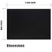 ELV Black Felt Fabric Adhesive Sheets (10 Count) Multipurpose Velvet Sheet with Sticky Glue Back for Art & Crafts, Jewelry Box Liner, Furniture Protector Pads Water Resistant (A4 Size) (Black)