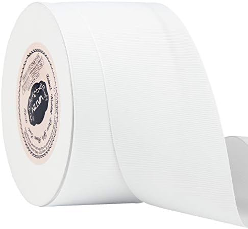 VATIN Solid 6mm X 45 Metres Red Grosgrain Ribbon 23 Metres Each Roll Perfect for Crafts, Wedding Decor, DIY Hair Accessories, Sewing, Gift Package Wrapping and More