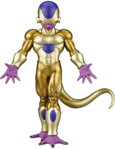 Banpresto Action Figure Golden Frieza Dragon Ball Super - Solid Edge Works 17 cm - PZ71720P Multicolore - Figura da collezione, ideale per i fan degli anime