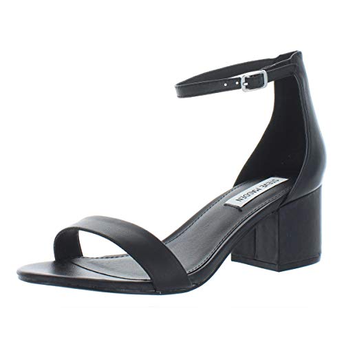 Sandales en cuir noir d'excellente qualité Steve Madden Irenee de taille 9 US
