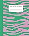 Composition Notebook: Pink and Green Stripe Animal Print