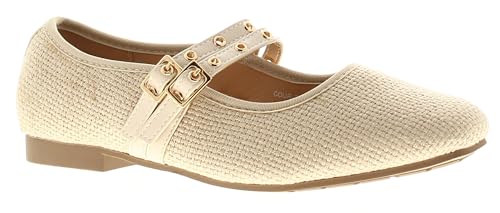 Apache Halima - Zapatos planos para mujer, beige, 38 EU