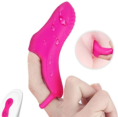 LEIONA Wireless Wearable Silicone Finger Vibranting Massager Adullt Toy for Woman Waterproof G