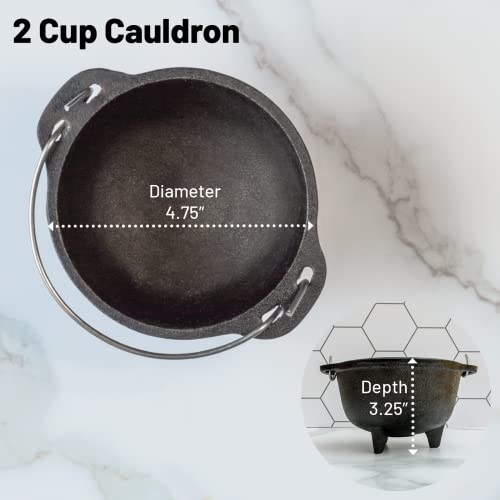 Backcountry Iron 4.75 Inch Cauldron Cast Iron Country Kettle For Wicca And Witchcraft #TOP1