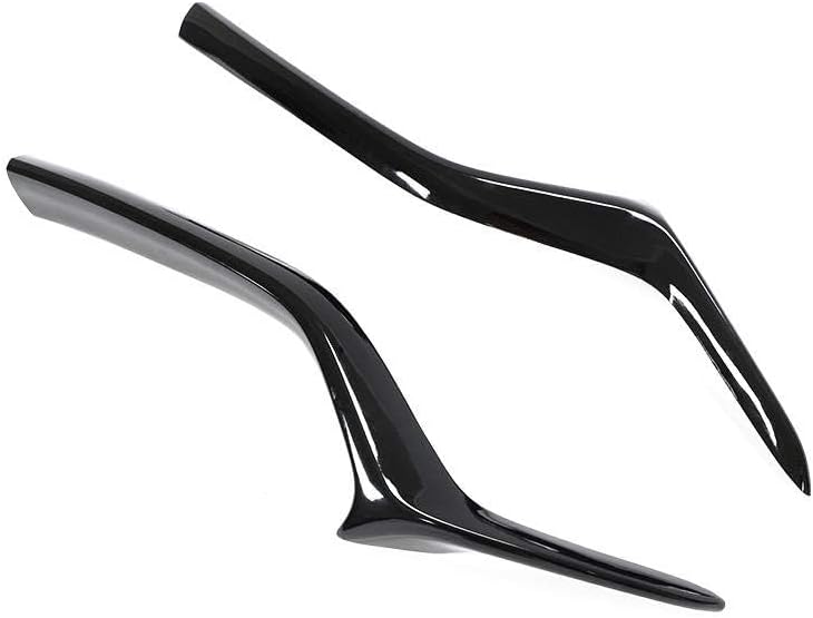 TGFOFABS Front Lower Grille Trims Cover Grill Molding Chrome for Mazda CX-5 CX5 CX8 2017-2021 Gloss Black Left Right Set Pair