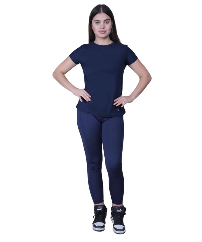 GZ Active Combo - Black Active Flex Tee & High Waist Leggings | Stylish & Functional Activewear | Smooth fit, Breathable Fabric for Workouts & Daily Use-image-14