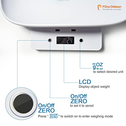 Digital Pet Scale Small Animal Weight Scale With Tape Measure Multifunctional Kitchen Food Scales Portable Lcd Electronic Scales For Hamster/Rabbit/Puppy And Other Small Animals (Max 10Kg,Div 1G) #TOP2