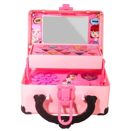 Kit De Maquillaje para,Kit De Maquillaje Para Niñas | Juega Juego De Juguetes De Maquillaje,Juguetes De Maquillaje para, Con Estuche De Cosméticos, Juego De Juego