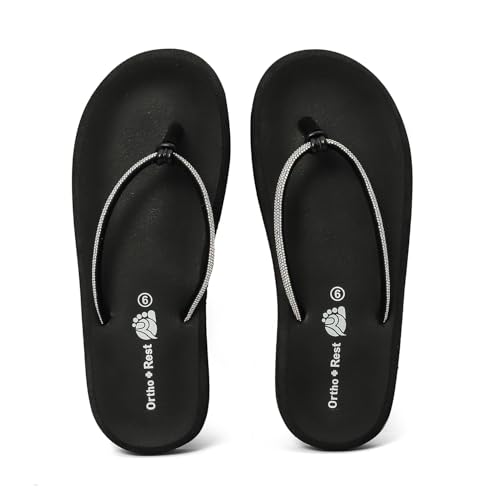 Image of Ortho + Rest Ortho Slippers for Women Daily Use, orthopedic FlipFlops | Arch Support With Soft Cushioned Footbed | Lightweight Ladies Chappal | Orthopedic Doctor Soft Slippers for Ladies & Girls