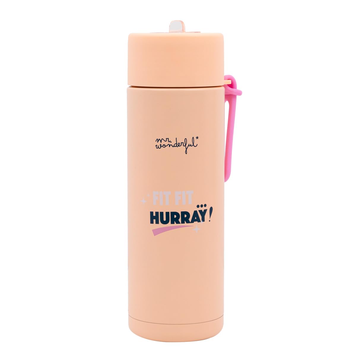 Mr. Wonderful - Thermal Bottle - Fit fit... Hurray! - Insulated Bottle Made of Double Layer 304 Stainless Steel