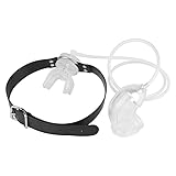 SM Gag Piss Funnel Silicone Plug Penis Sleeve, Open Gagged with Urinary Catheter & Penis Dilator Urethra Sex Set Slave Extreme SM Erotic Sex Toys for Female Male Couple (Clear Gag+Clear Catheter）