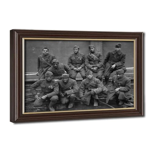 Soldats afro-américains 1919 tableau commémoratif Première Guerre mondiale pour bureau