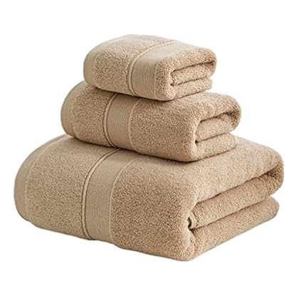 GSZCCZS Badetuch für Zuhause, Baumwolle, dreiteiliges Set, Saugnapf, für Damen, Herren, dickes Handtuch (3 Stück wie abgebildet)