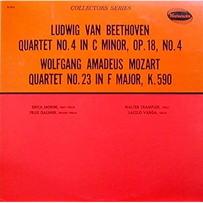 Beethoven: String Quartet No. 4 in C Minor, Op. 18, No. 4 / Mozart: Quartet No. 23 in F Major, K. 590