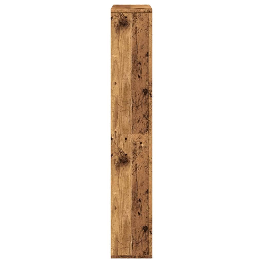 Libreria effetto legno anticato, 72 x 20 x 120,5 cm