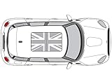 CravenSpeed Union Jack Sunroof Vinyl Decal for Mini Cooper F56 | 2014-2020 (Matte White)