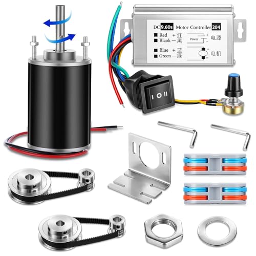 Kittmip 12V-24V DC Geared Motor Kit