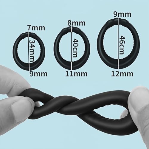 コックリング ペニス シリコン ペニスリング シリコン製 男性用 アダルトグッズ Orirya ペニス リング ぺニス拘束具 ペニス装着グッズ 弾力 シリコンリング こっくりんぐ ぺにすリング 初心者 日常着可-34mm+40mm+46mm - 画像3