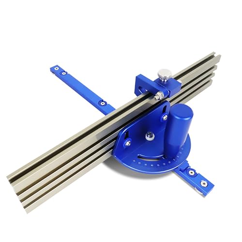 Calibrador De Ingletes Profesional For Sierras De Mesa Y Herramientas De Carpintería: Con Dial, Construcción De Aleación De Aluminio, Ajustes De Ángulo De 75° For Sierras De Cinta Y Lijadoras.