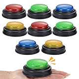 8 Pack Buzzers for Trivia Games,Classroom Must Haves Answer Buzzers, Family Feud Buzzer with Lights and Sound for Quizzes Party, Game Show Buzzer Buttons for Kids, Adults and Teacher Supplies