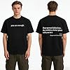Yaepoip You are Enough Tshirt Dear Person Behind Me Shirt for Men Mental Health Matters Graphic Casual Top (Black,L) #1