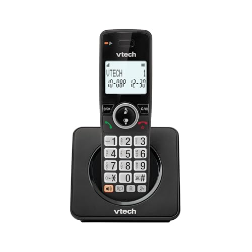 VTech EA5000 DECT Cordless Phone with Nuisance Call Blocker Easy-to-Read Backlit Display Landline Phone with 18 Hours Talk-time Volume Booster Handsfree Speakerphone Speed Dial Single Handset