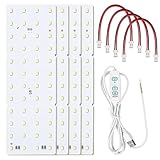 4 Stück LED Hintergrundbeleuchtung Board: 3D Druck Lithophane LED-Panel, PCB Light board Touch-Dimmer, Lithophane LED Backlight Board Kit, 3D Drucker Zubehör für Fotomodell DIY Druckprojekt