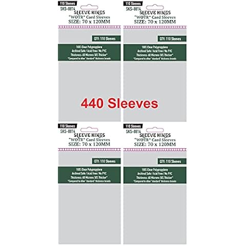Sleeve Kings WOTR-Tarot Card Sleeves 70 X 120 mm (4x110 Pack, 440 Sleeves) Cover