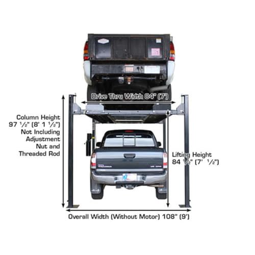 Atlas XH-PRO8000EXT-L-FPD Xh-Pro8000Ext-L Garage Pro 8000 Ext-L 8,000 Lb. Capacity 4-Post Lift thumb #7
