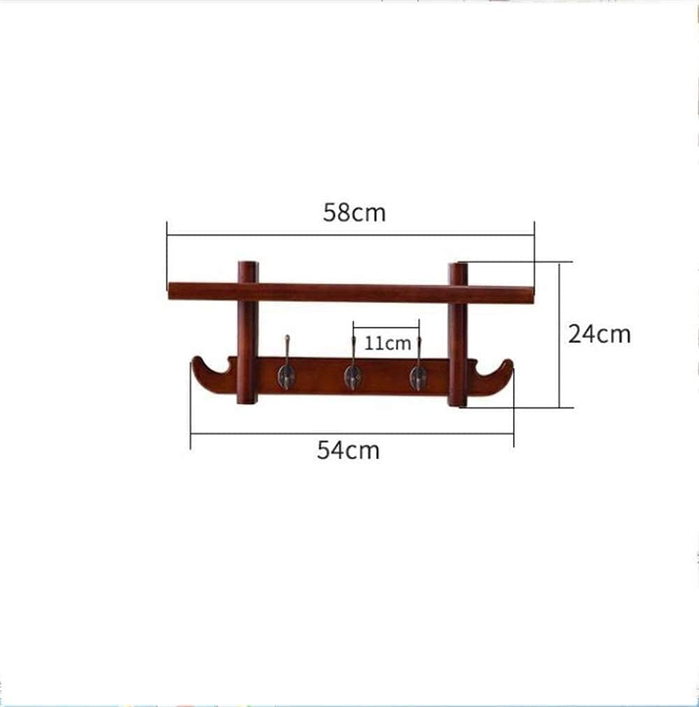 Coat Hooks Wall-Mounted Wall Mounted 3-6 Hook Coat Hook Wall Mounted Coat Rack with 1 Open Storage Shelves Clothes Hooks White Wall (White 3 Hooks)